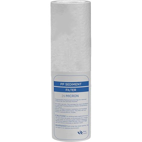 Cartouche anti-sédiment 20 microns pour porte filtre 9-3/4 - 10 Pouces