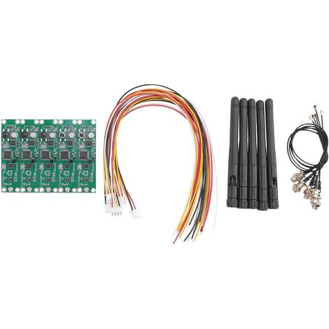 Lot de 5 modules émetteur-récepteur DMX 512 sans fil 2,4 GHz (carte PCB 2 en 1 avec antenne) pour éclairage de scène DMX (1/5)