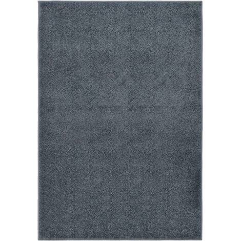 Teppich Kurzflor 160x230 cm Anthrazit