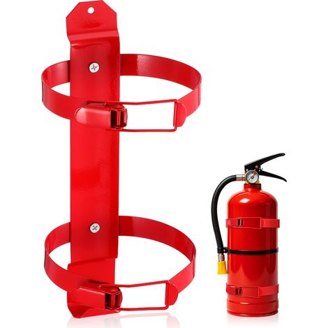 Support d'extincteur pour extincteur de 2 kg, robuste, réglable, pour véhicules, bateaux et ménages, 25,5 x 11,5 cm (1/5)