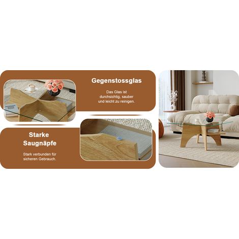 Divano, confortevole, 80 x 80 x 40 cm, trasparente e legno (1/5)