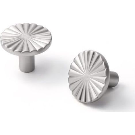 Set mit 5 Schubladengriffen aus gebürstetem, satiniertem Nickel-Zinklegierung für Küche, Bad, Kleiderschrank, Kommode (1/5)