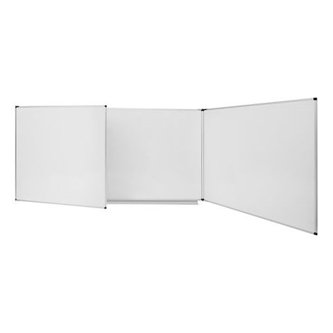 Tableau triptyque blanc émaillé Trio Maya NF 100 x 200 cm Bi-Office (1/5)