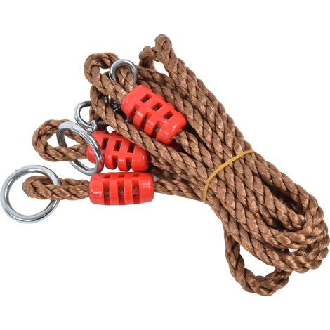 Cordon d'extension pour hamac balançoire enfant en PE et métal avec boucle de connexion et sac de rangement pour jardin extérieur (1/5)
