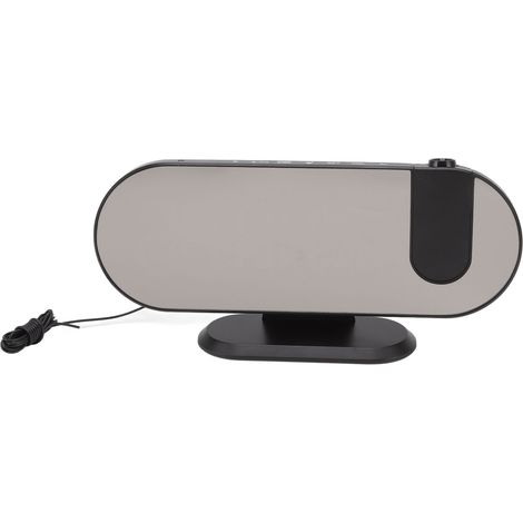 Réveil à projection avec affichage miroir, alimentation USB et source lumineuse LED haute luminosité, réveil numérique de plafond (1/5)