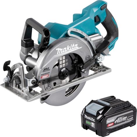 Sega circolare a batteria Makita RS 001 GU1 40 V max. 185 mm Brushless + 1 batteria da 4,0 Ah - senza caricabatterie (1/5)