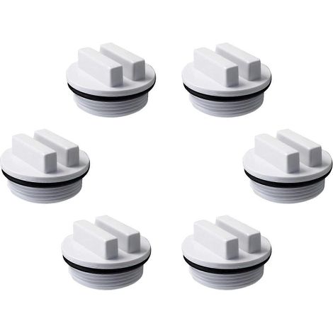 Bouchon d'hivernage pour tuyau de retour fileté de 1,5 pouce pour piscine et spa, bouchon de vidange de filtre de piscine SP1022C avec joint torique (1/4)