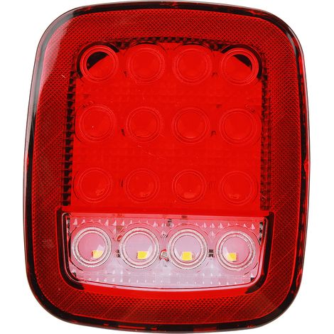 Feux arrière LED pour remorque 12V-24V, 16 LED, stop, clignotant, feu de freinage, pour camionnette, remorque, poids lourd (1/5)