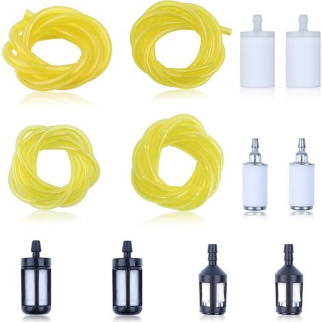 4 tailles 4 pieds Tuyau de carburant pour tronçonneuse, coupe-bordures, débroussailleuse, petit moteur avec ampoule de démarrage et filtre à carburant (1/5)