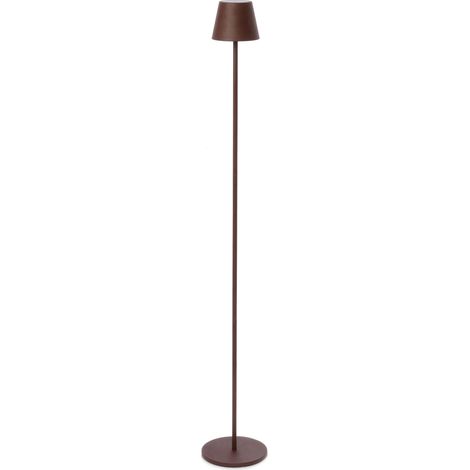 Piantana led etna in metallo per uso interno ed esterno -Marrone (1/3)