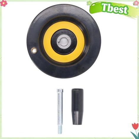 Manivelle à poignée tournante pour fraiseuse, volant rond de 125 mm pour fraiseuse, perceuse, , meuleuse (1/4)