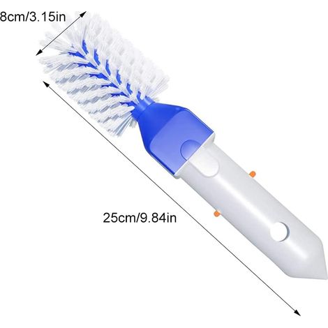 Brosse d'angle pour piscine, spa, marchepied et carrelage, nettoyage de piscine, spa d'angle pour brosser les coins de la piscine et du spa (1/5)