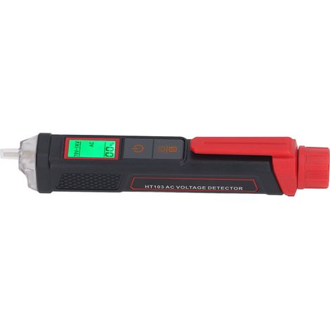 Détecteur de tension sans contact, testeur électrique numérique avec écran LCD et lampe LED, stylo vérificateur de courant (1/5)