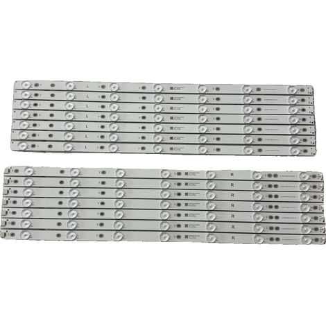 Tira de LED, material de aluminio, 1110 mm de longitud, 14 LED, compatible con múltiples modelos, voltaje de 3 V. (1/5)