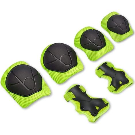 Ginocchiere per bambini Set 6 in 1, Protezioni per ginocchia gomiti polsi regolabili per pattini skateboard ciclismo pattinaggio a rotelle (1/5)