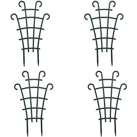 lot de 4 Tuteur pour plantes en pot, petit tuteur empilable pour plantes grimpantes d'intérieur et d'extérieur (lierre, hoya, plantes d'intérieur)