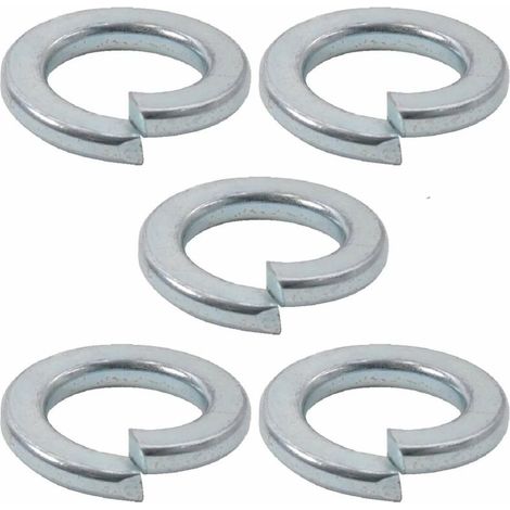 5x Rondelle grower élastique pour vis à tête cylindrique en acier zingué DIN 7980 Universel Vis Boulon Etanchéité Fixation Quincaillerie Ressort, M18 (1/2)