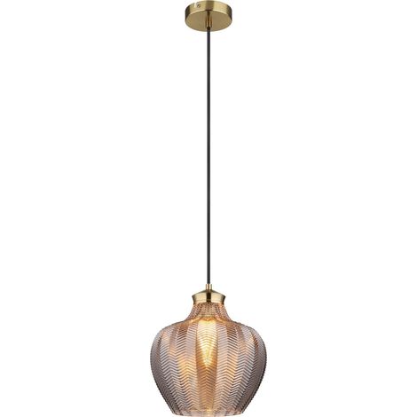 Globo - lampada a sospensione - JESSICA - oro - vetro - Ø 25cm -