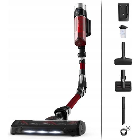 Rowenta X-Force Flex 9.60 Aspirapolvere senza Fili Rosso e Nero