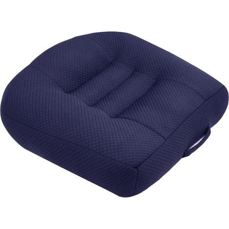 Coussin Rehausseur Voiture Adulte pour Conducteurs Courts, Portative Coussin Voiture Conducteur Rehaussé avec Poignée, Augmente Le Champ de Vision de 4,7 Pouces, 15.7 x 15.7 x 4.7 in,Bleu-Karteo (1/5)