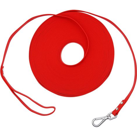 Nimble Longe étanche pour Chien - 1,5 m / 3 m / 5 m / 10 m / 15 m / 30 m,Laisse Robuste pour Petits, Moyens et Grands Chiens,Parfaite pour Le Dressage, la Promenade et Les Sorties au Bord de la mer (1/5)