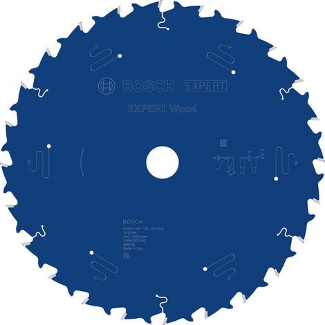 Bosch PRO EXPERT Wood Circular Saw Blade 254 x 2.6/1.8 x 25.4 mm 2608902240 (1/4)