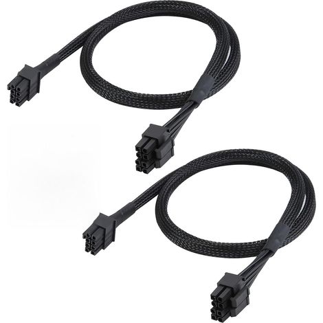 EVGA 8-Pin auf 8-Pin (6+2) PCIe-Stromkabel, PCI Express für Grafikkarten, 60 cm, 18 AWG, geflochtenes Kabel, kompatibel mit EVGA G2, G3, GQ, P2, T2 (1/5)