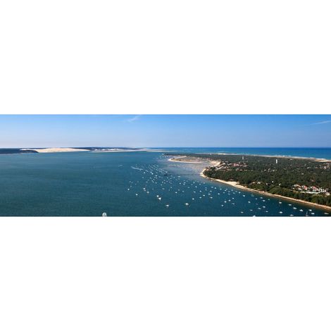 Tableau sur toile Cap Ferret 30x97 cm - Impression sur Toile Murale Décorative - Image imprimée en HD sur Toile - Toile sur Châssis en Bois FSC - Fabriqué en France (1/4)