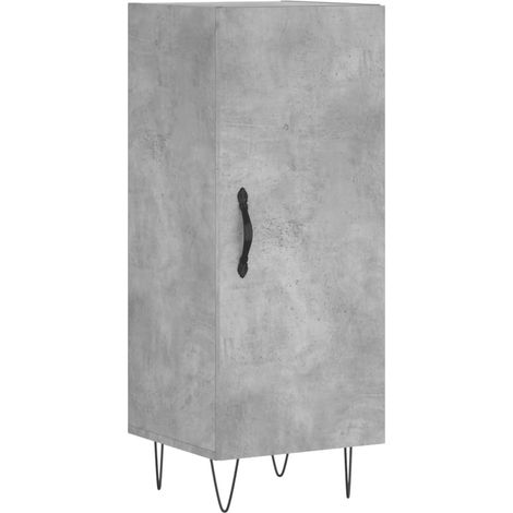 Credenza buffet cassettiera mobile contenitore organizer cucina soggiorno soggiorno 34,5 x 34 x 90 cm derivati del legno grigio 020031874