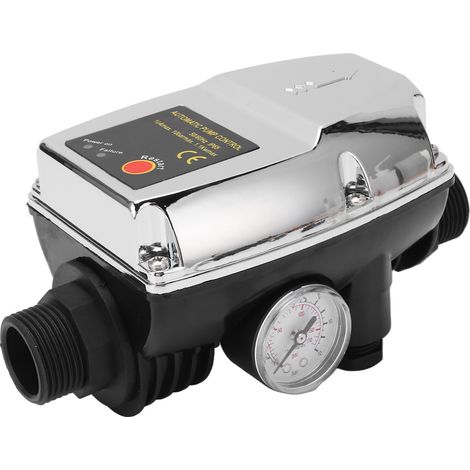 Wasserpumpensteuerung, silbernes, wasserdichtes ABS-Gehäuse, intelligenter automatischer 10-A-Druckschalter (1/5)