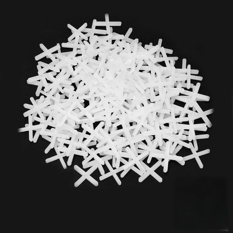 Croisillons Autonivelants 2mm,1000 Pcs Croisillon Carrelage,Blanc Entretoises de Carrelagepour Carreaux Muraux et de Sol,Pose de Carreaux,Pavage,Dalles de Pavage de Jardin,Nivellement (1/5)