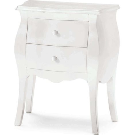 JALEN - comodino in legno massello bombato