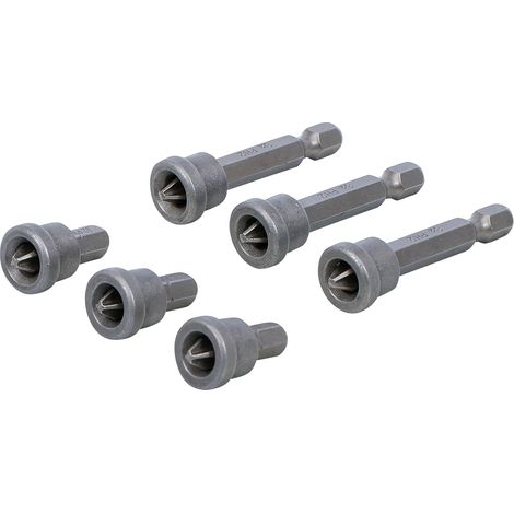 50406 Jeu d’embouts avec butée de profondeur pour plaques de carton-plâtre hexagone mâle 6,3 mm (1/4") cruciforme PH2 6 pièces (1/3)