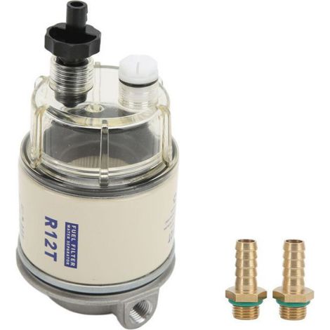 séparateur d'eau de filtre à carburant Séparateur d'eau de carburant 30 GPH R12T indice de filtre de 10 microns auto filtre