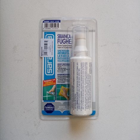Saratoga pulitore sbiancante per fughe piastrelle bagno e cucina da 125ml bianco (1/4)