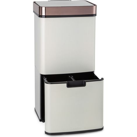 Royal Trash Rose Gold Sensor-Mülleimer 72 Liter Edelstahl (1/5)