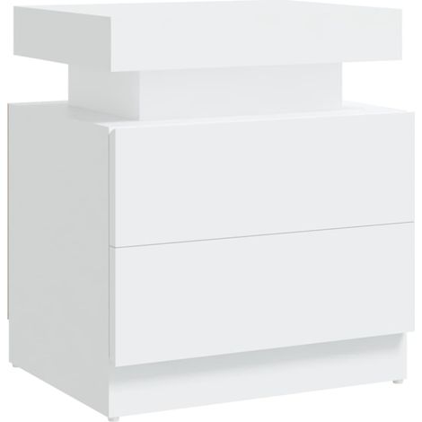 Maison Exclusive - Comodino Bianco 45x35x52 cm in Legno Multistrato