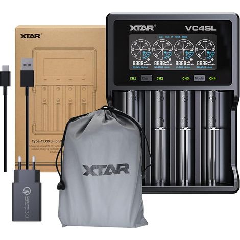 Chargeur de Batterie li-ION VC4SL (VC4SL+Adaptateur) (1/5)