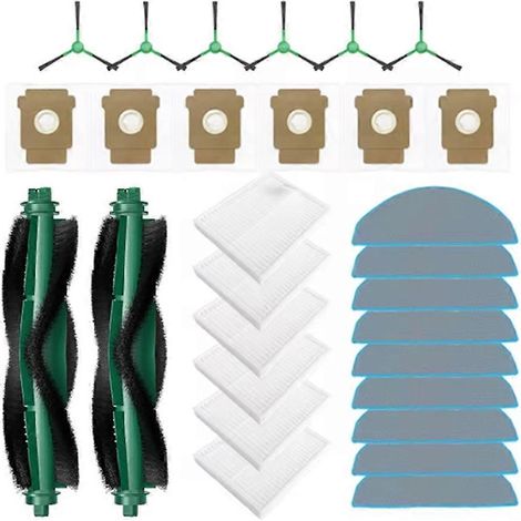 Pièces de rechange compatibles avec 105 Vac / 105 Combo / 105 Combo+ / 104 Combo / Q052 : brosse d'aspirateur, sac à poussière, filtre, balai. (1/5)