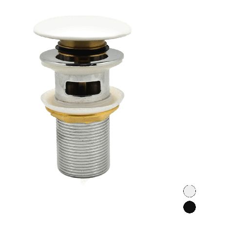 PILETTA CLICK-CLACK LAVABO "FANCY MATT" CON TROPPO PIENO Misura: Bianco Opaco (1/4)