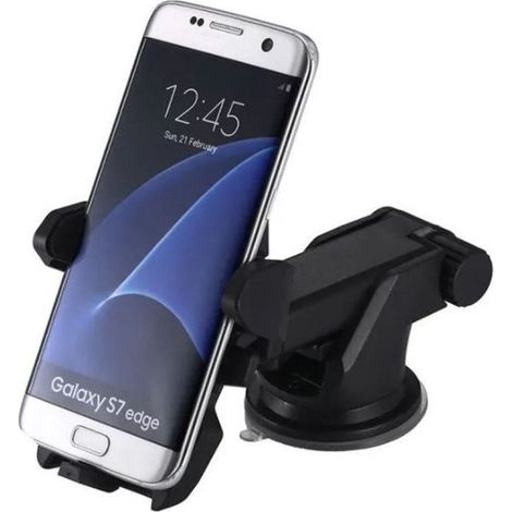 Support telephone voiture, support telephone voiture ventouse, support smartphone voiture, support ventouse telephone voiture. Noir-Ywey (1/4)