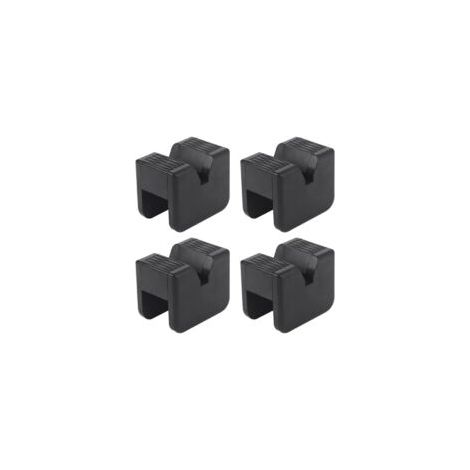 Blocs en caoutchouc de cric de 4 pièces, coussinets de support de cric de voiture, blocs en caoutchouc de protecteur de plateau de voiture, adaptés aux crics de chariot, solides et pratiques (1/5)