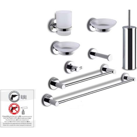 Gedy - Set Accessori Bagno Felce In Ottone