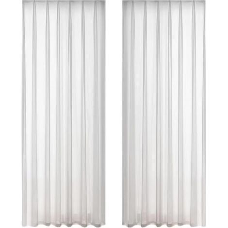 Tende in tulle bianco adatte al soggiorno della camera da letto per aggiungere un'attenuazione della luce adatta alla camera dei bambini, larghe 150 cm e lunghe 180 cm (1/4)