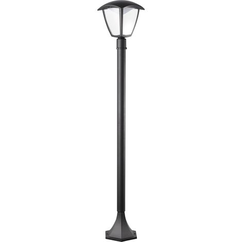 Lanterna Selene LED 1 luce su palo Nero opaco in alluminio 16xH100cm attacco E27