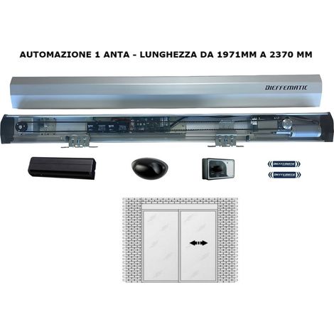 Porta Automatica A Vetri 1 Anta Fino A 237 Cm Compatibile Con Aprimatic