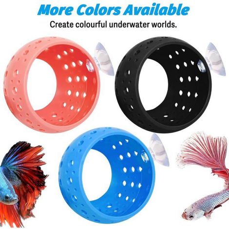 Tunnel Aquatique - Abri Pour Poissons Betta - Ventouse Pour Aquarium Eau Douce Ou Salee - Cachette Sécurisée Avec Ouvertures Pour Crevettes - 1 Pièce (1/5)