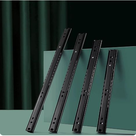 1 paire de glissières à billes extension complète pour tiroirs meubles (1/5)