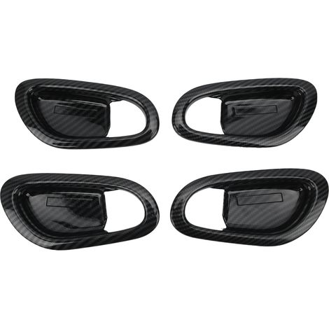 Poignée de porte intérieure avec cache-poignée style fibre de carbone, compatible avec Nissan Navara Frontier NP300 2015-2019 (1/5)