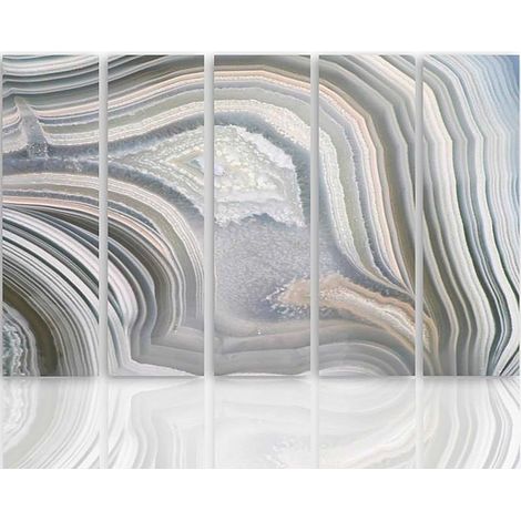 Tableau gris abstrait - 100 x 70 cm